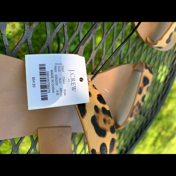 J.Crew Calfhair Easy Summer Slide Sandals. NWT - Picture 4 of 4